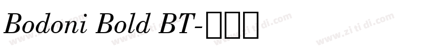 Bodoni Bold BT字体转换